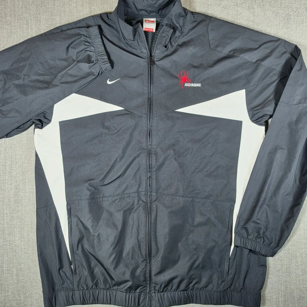 Nike Windbreaker Jacket Mens XL Black Richmond Spiders NikeFIT STORM Full Zip